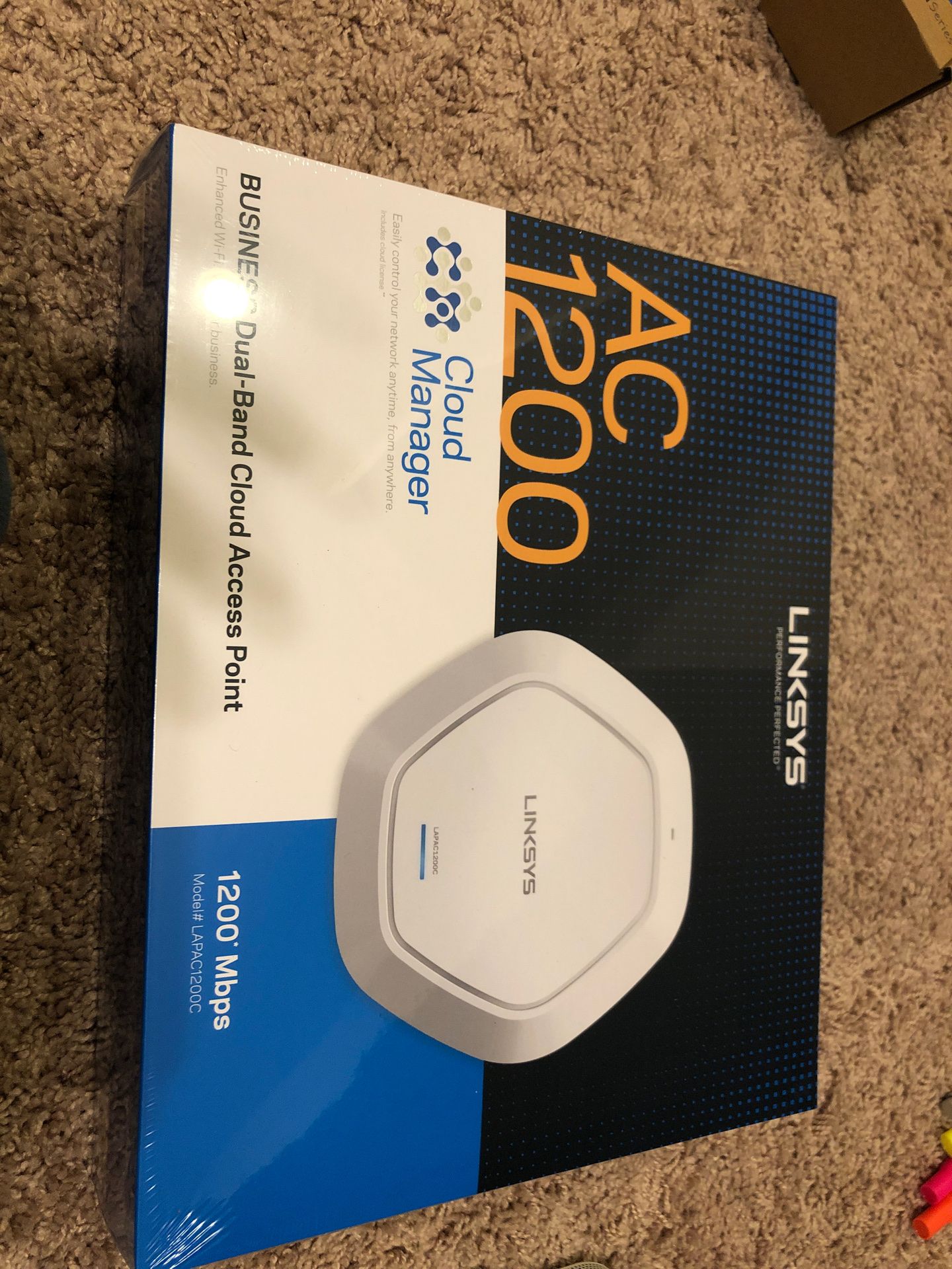 New linksys AC1200 cloud manager access point LAPAC1200C