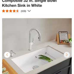 NEW in box White FARMHOUSE kitchen Sink 