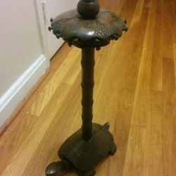Walnut 2-tier jewelry stand