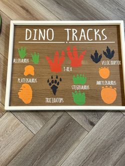 Dinosaur wall art
