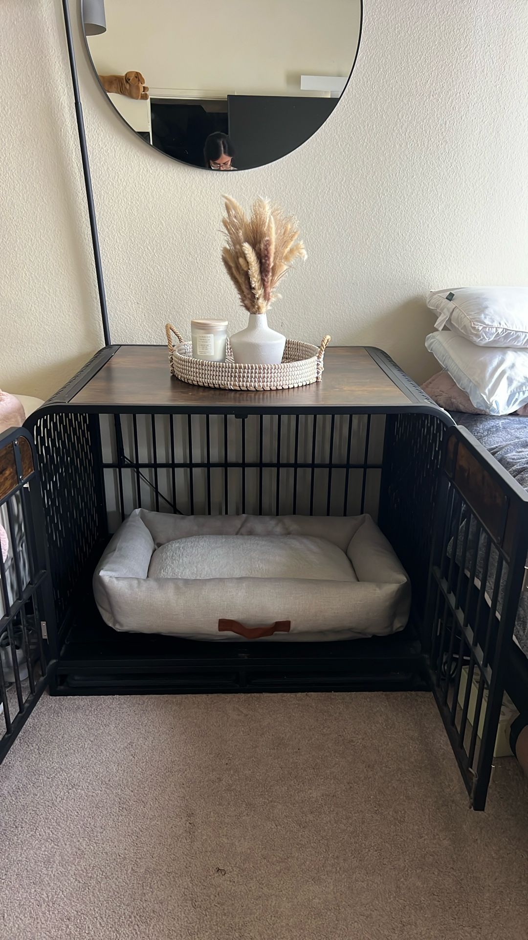 Dog Cage Crate Furniture Looking