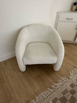 Wayfair Modern Upholstered Barrel Accent Chair (Bouclé)