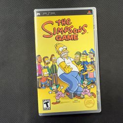 The Simpsons Game  ( SONY PSP 2007 ) Complete CIB Authentic Tested!