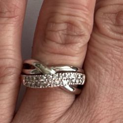 white 14k gold diamond ring 