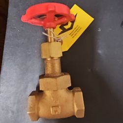 MILWAUKEE VALVE Globe Valve: 1/2 in Pipe Size, Class 150, Tee, Bronze Seal, Hand Wheel

