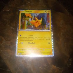 Pokemon Card ( Pikachu 70 HP ) Hologram 