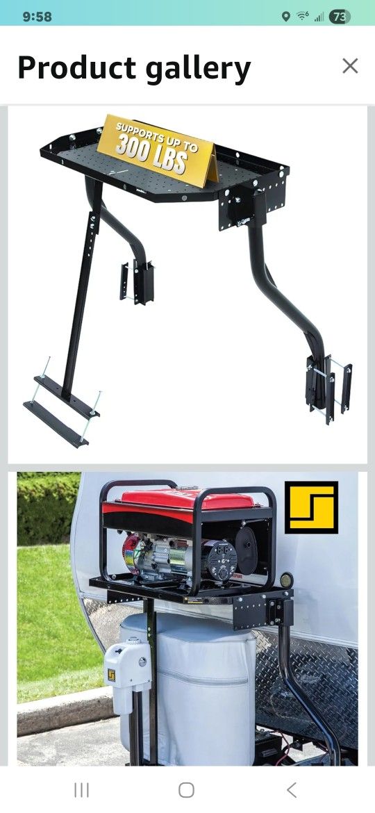 Stromberg Carlson CC-255 Trailer Tray – A-Frame Mounted Tray, RV Generator Mount, Trailer Cargo Carrier, Travel Storage Solutions, Front Mount Cargo C