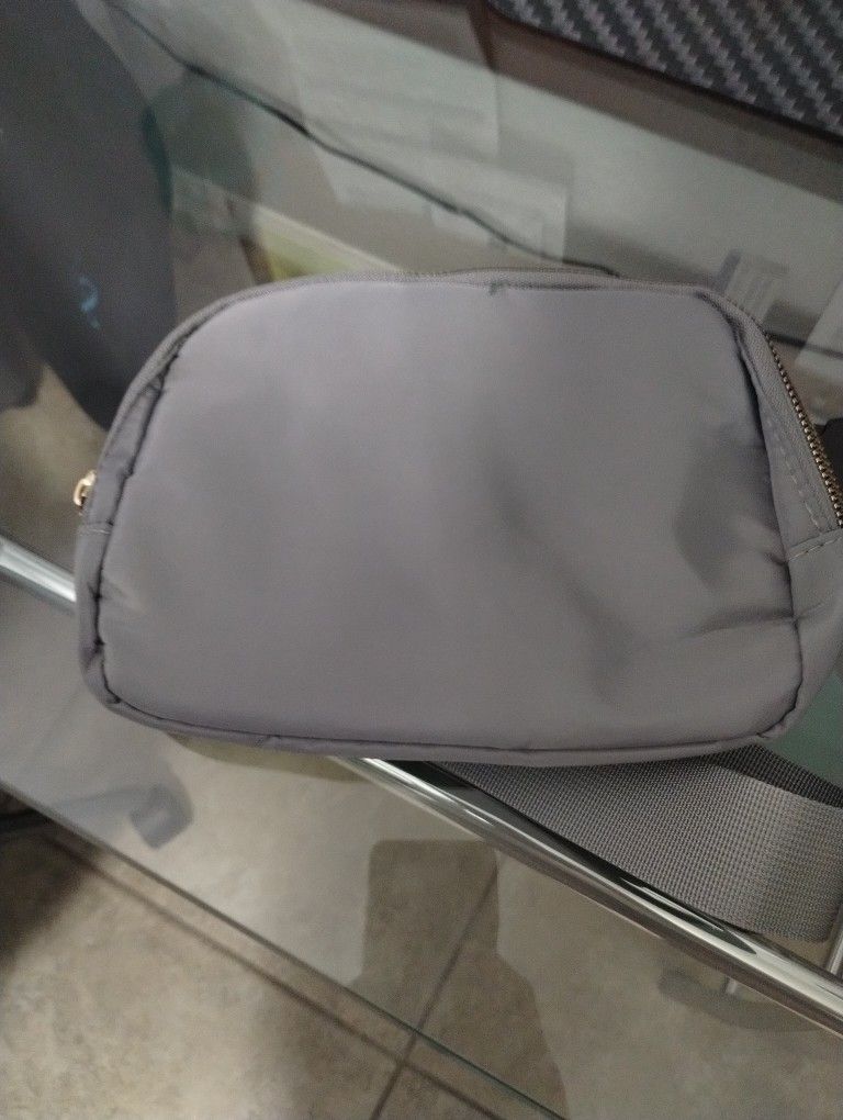 Brand New Gray Belt Bag / Purse