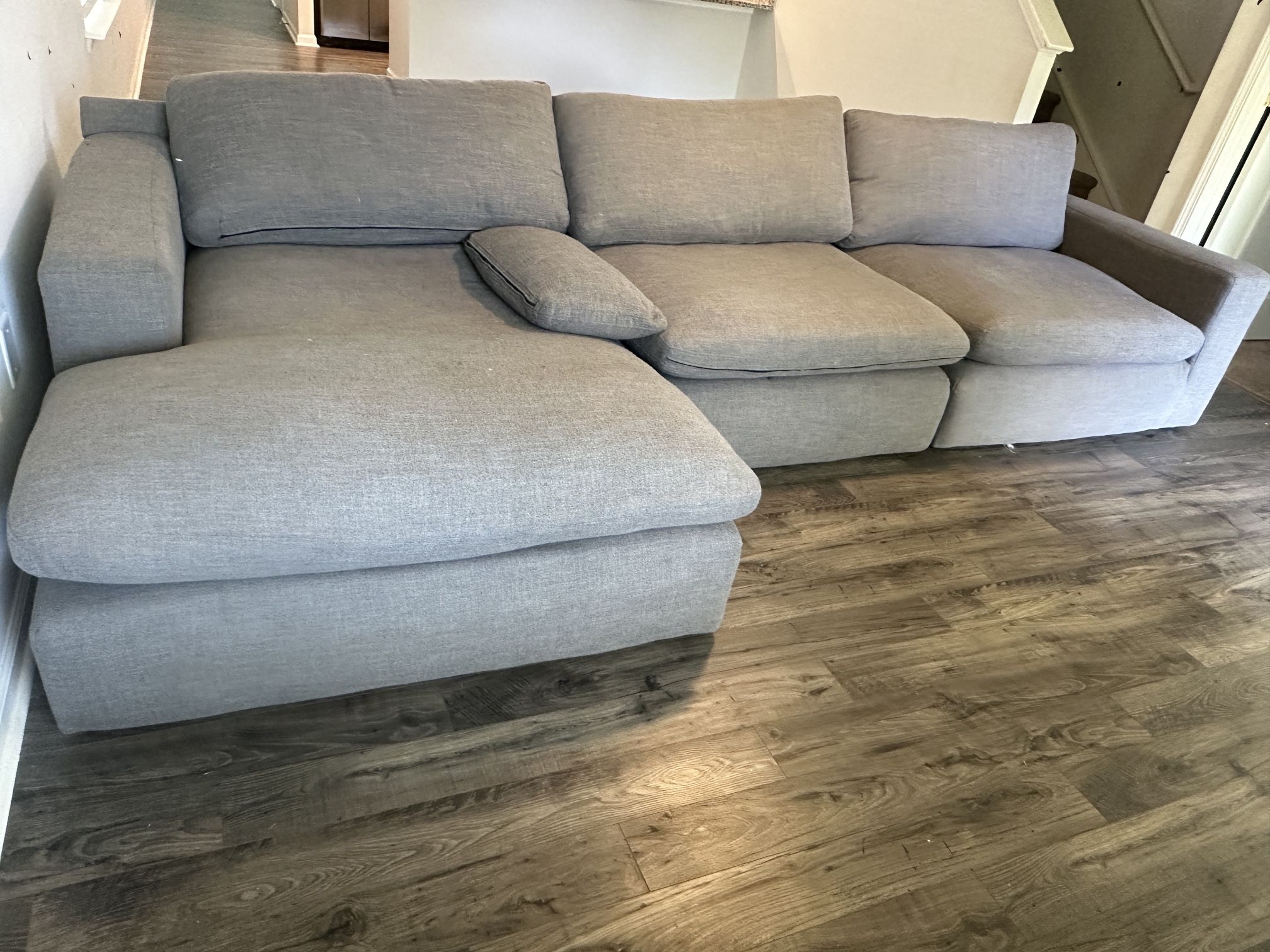Fabric Sofa With Chaise