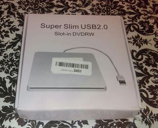 Super slim USB2.0. Slot-in DVDRW