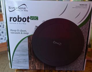 Robot Vac Super Sonic Live Life Easy vacuum and Dry Mop