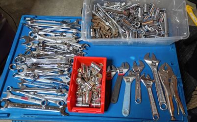 Large Mixed Hand Tools and impact with batteries