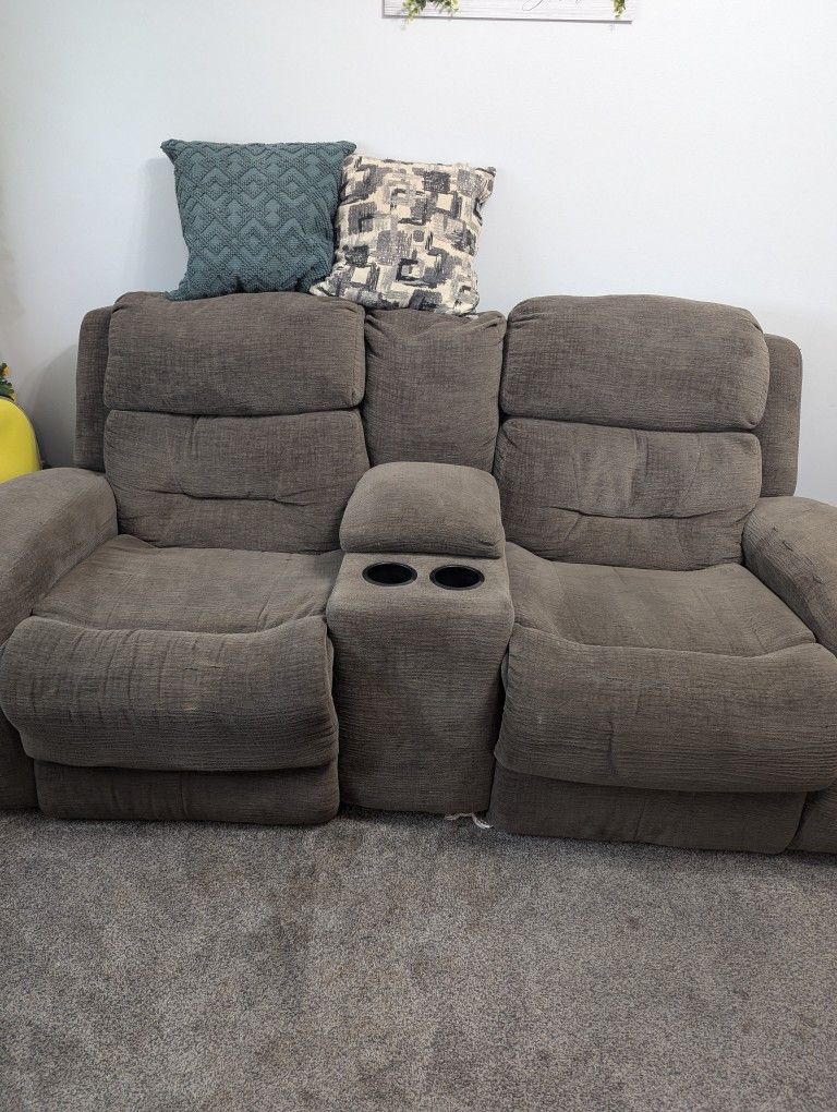 Couch And Loveseat Recliners Combo 