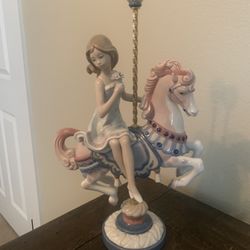 Lladro 1469 Girl On Carousel Horse 