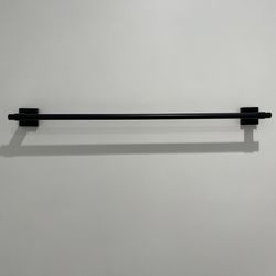 Modern Flat Black Towel Holder “24