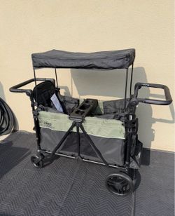 New Jeep Aries 2 seater stroller wagon with canopy