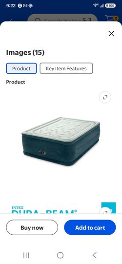 Intex full size aired mattress
