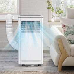 10,000 BTU (6,000 BTU DOE) 115-Volt Portable Air Conditioner w/ Remote up to 350 sq. ft. Cools and Dehumidifies
