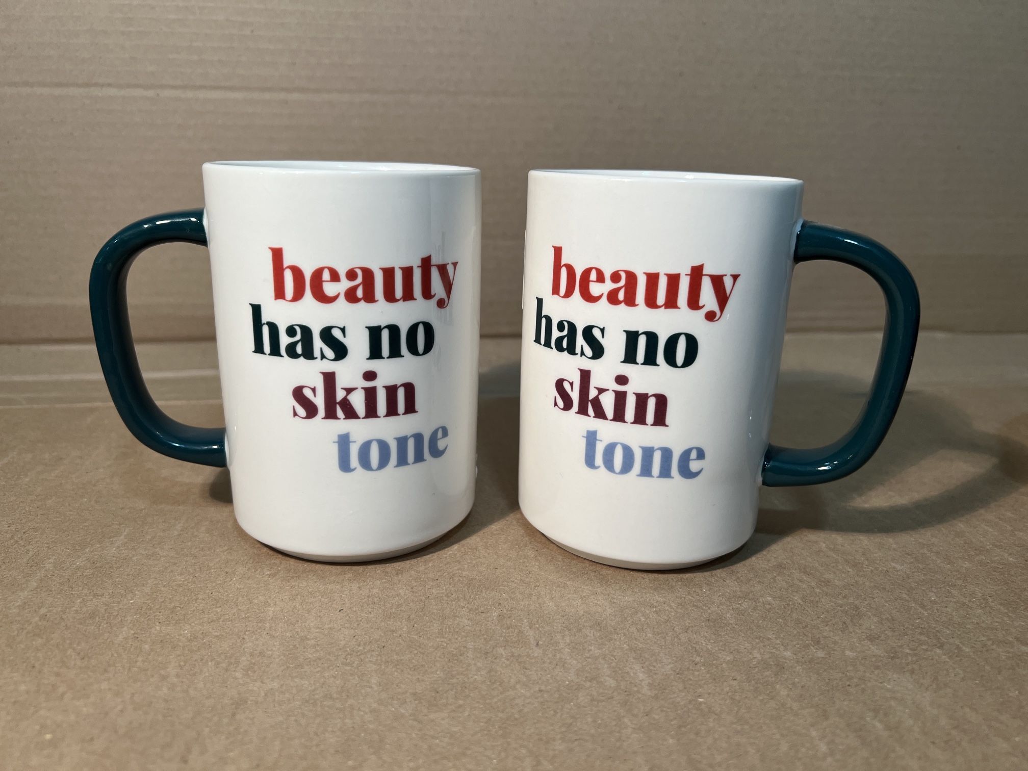 Set Of 2 Mugs - Beauty Has No Skin Tone