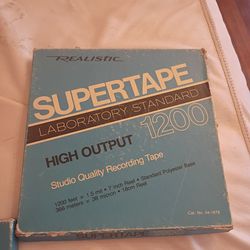 RADIO SHACK Super tap Reel to Reel Tape 1200 ft. New. Sealed  music johne bailey on the tape $16 pick up only 865 Ellsworth avenue right off of East L