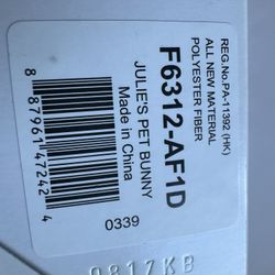 American Girl Pet Bunny