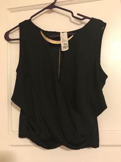Black blouse/short
