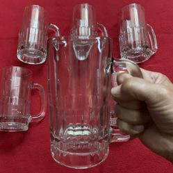 6 Glass Mugs