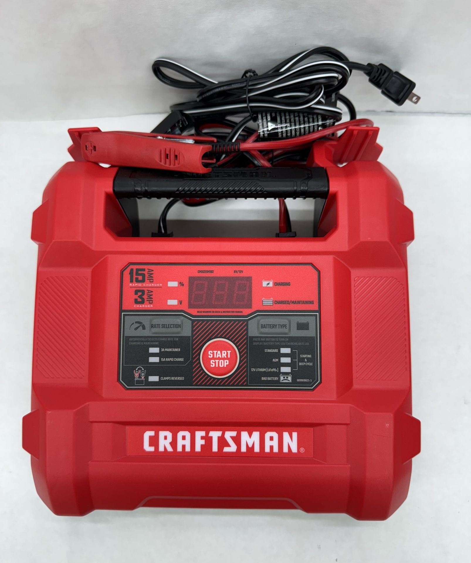 CRAFTSMAN 15-Amp 12-Volt Car Battery Jump Starter with Digital Display