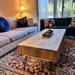 Good Quality Wooden Coffee Table With Storage/ Solid Wood Coffee Table With Metal Legs
