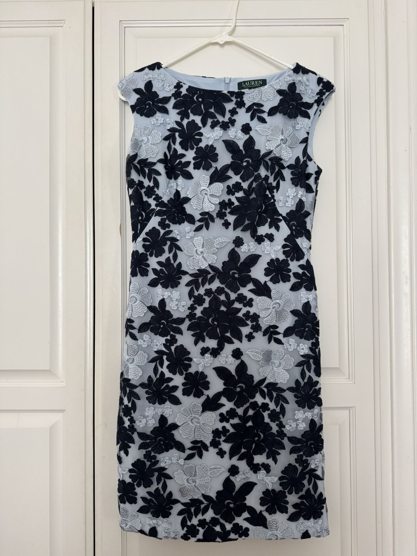 Summer Dress with Blue Flowers - Small