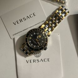 Authentic Versace Men’s Watch – Swiss Made, 20ATM, Sapphire Crystal 