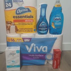 Charmin,colgate,viva,Dawn