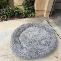 Large Grey Dog Bed 