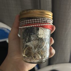Medium decorated jewelry jar