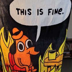 Funny Dog Fleece Throw Blanket 