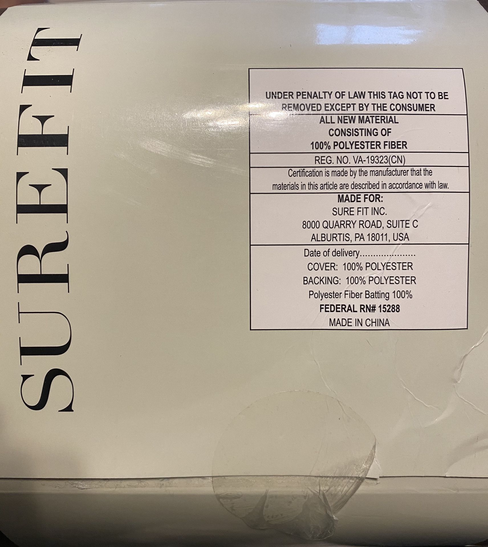 SUREFIT NON-SLIP/WATERPROOF SOFA FURNITURE PROTECTOR in Chocolate-new
