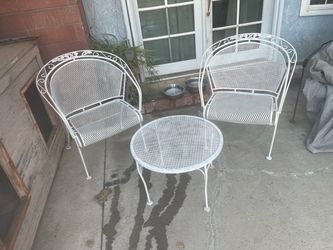 Vintage rod iron bistro$120