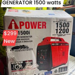 I POWER GAS 1500 WATTS INVERTER SUPER QUIET GENERATOR NEW 
