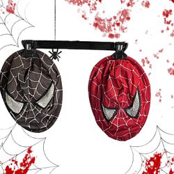 2 Cloth Spiderman Halloween Masks Big Kids/Teens One Size
