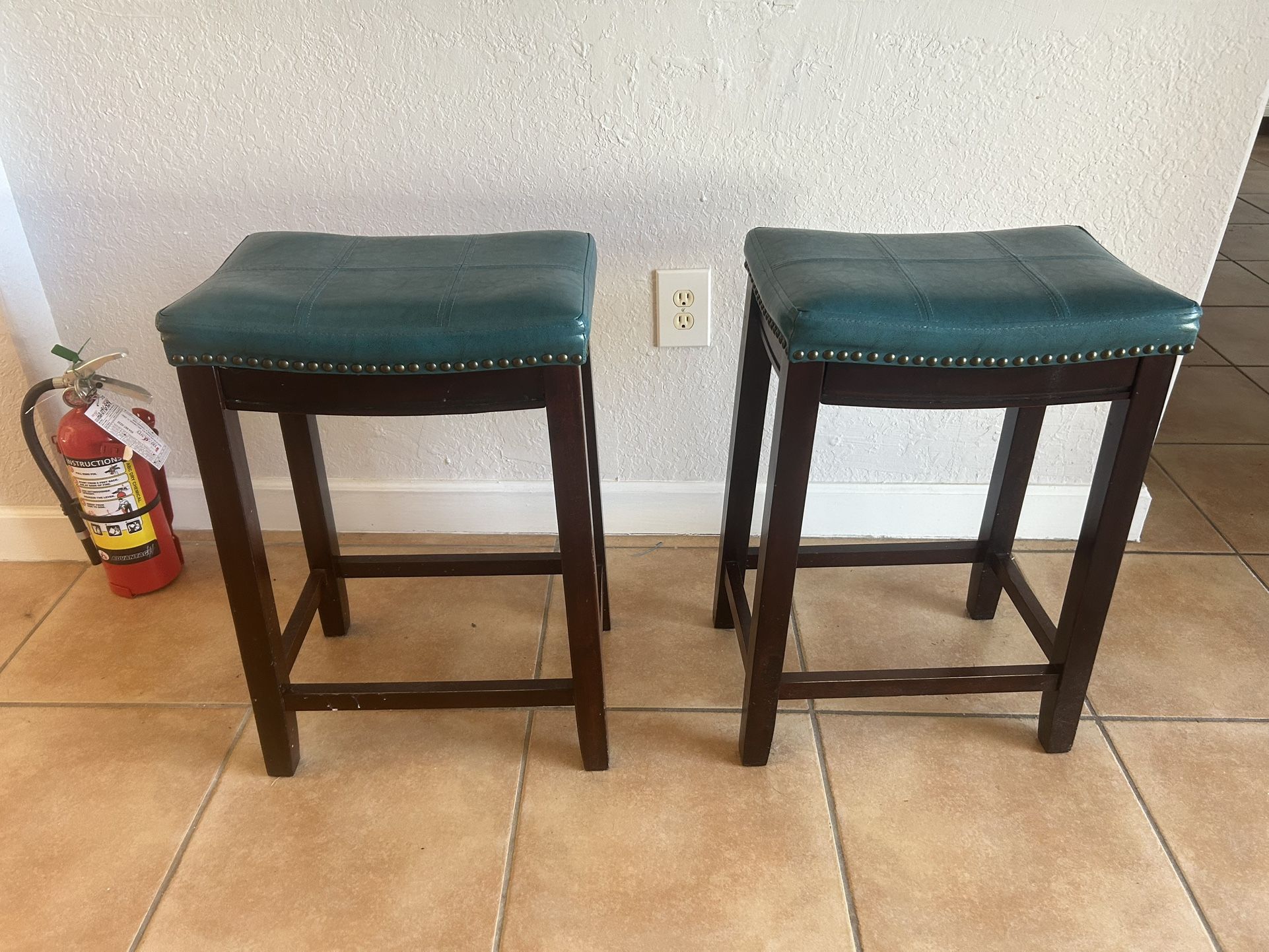 Teal Stools