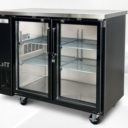 NSF 48 ins Beer Glass Door Back Bar Refrigerator case UUB24-48g
