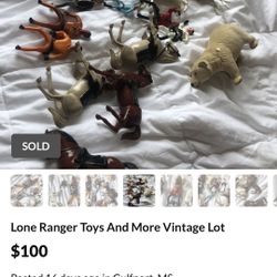Lone Ranger Toys And More Vintage Lot 