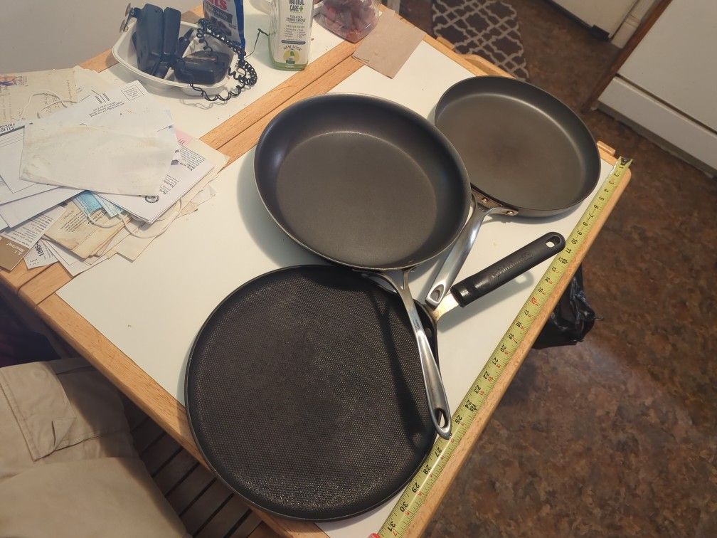 3 large 12 Inch Fry Pans