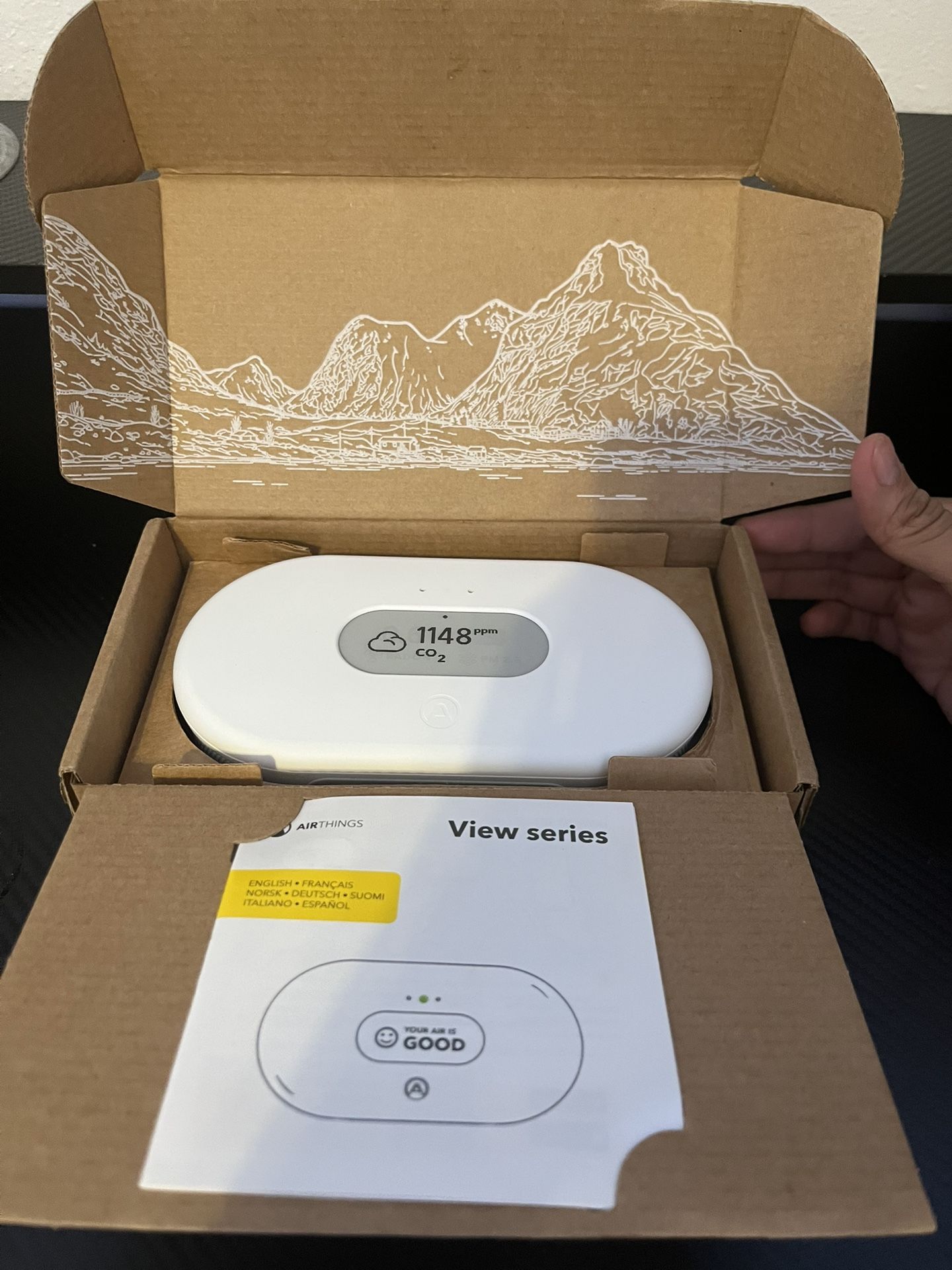 Airthings View Plus Radon and Indoor Air Quality Monitor