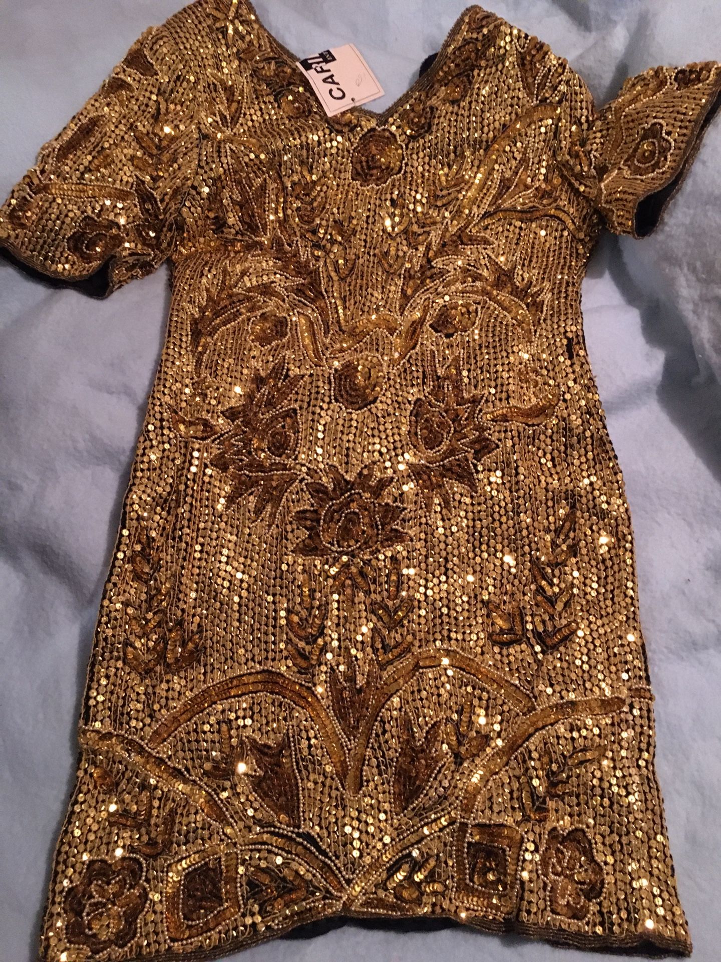 New - Women’s Gold Sequin Dress