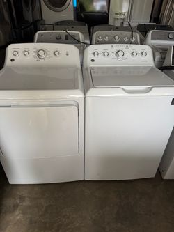 GE large capacity washer and dryer