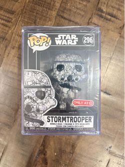 Funko Pop! Star Wars Art Series Stormtrooper #296 Target Exclusive Vaulted