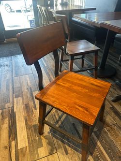 Wood and Metal Dining Chair