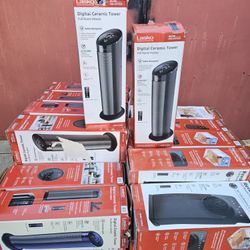 GET READY FOR THIS WINTER LASKO HEATERS CERAMIC TOWER ECONOMIC ENERGY SAVER INCLUDING REMOTE CONTROL FOR FULL SIZE ROOM IF SOMEBODY INTERESTED PLEASE 