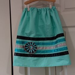 Girls Mint Colored Ribbon Skirt 